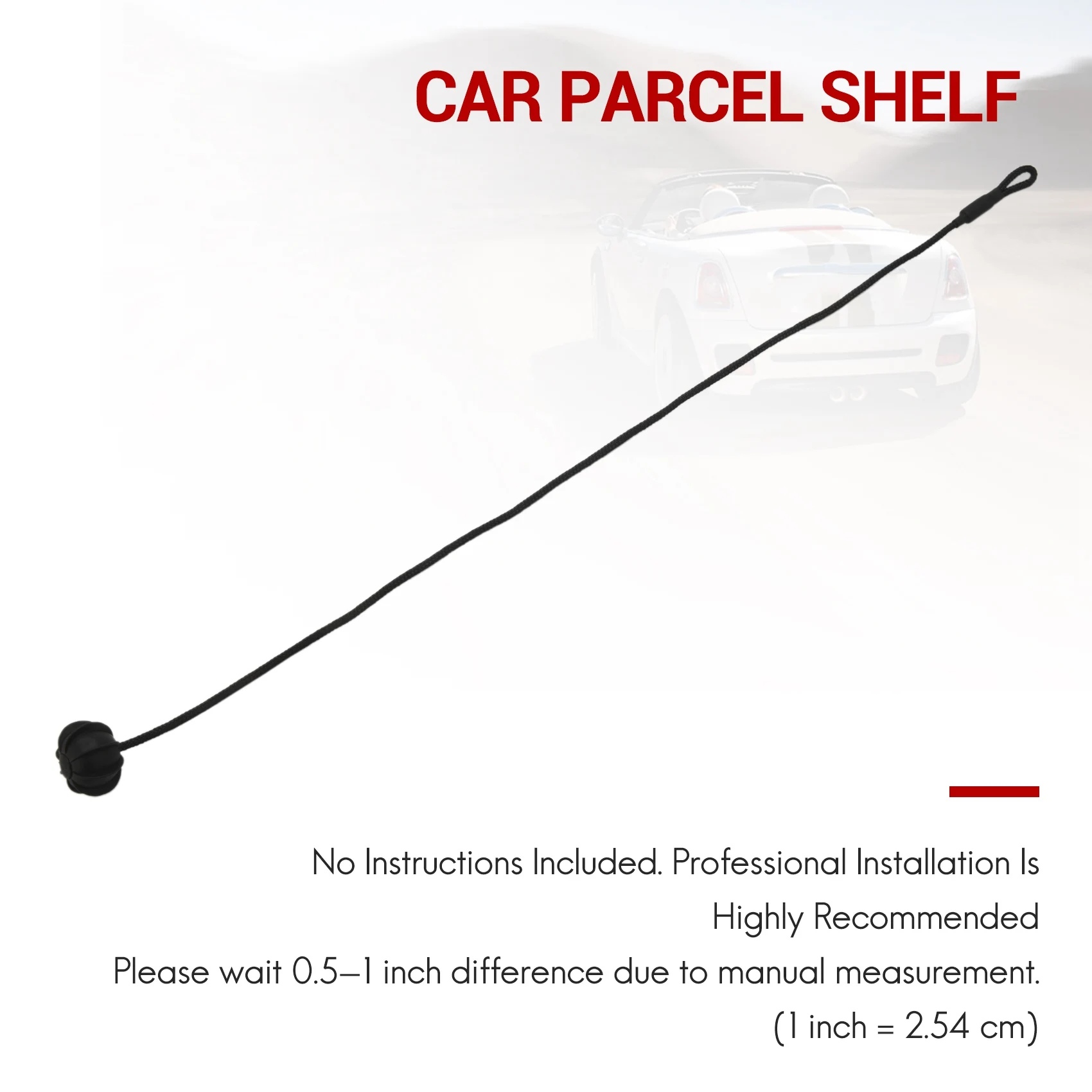 2Pcs Hatchback Parcel Shelves Trunk Lid Back Shelf String Holding Strap Rope Small Ball For Golf 6 R20 Mk5 1K6 863 447