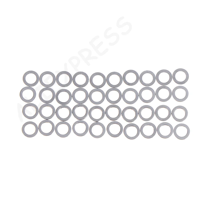 [G]40Pcs Stainless Steel Precision Shim Fit Gear Set Adjustment Shim Set Gear Set Slit Shims For Gearbox Adjustment