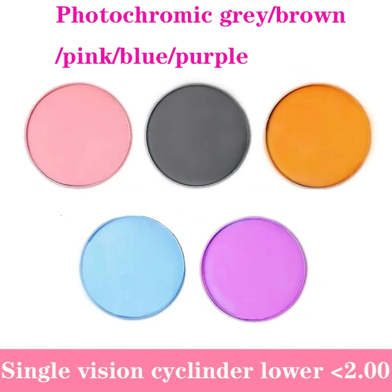 

Фотохромные линзы с защитой от синего света 1.56 1.61 1.67, для коррекции близорукости, для вождения, антибликовые, от яркого света