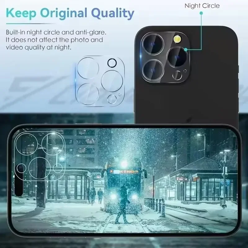 3Pcs Lens Protector Glass For iPhone 16 11 12 13 14 15 Pro Max Back Camera Protective Glass Film For IPhone 13 Mini 15 16 Plus