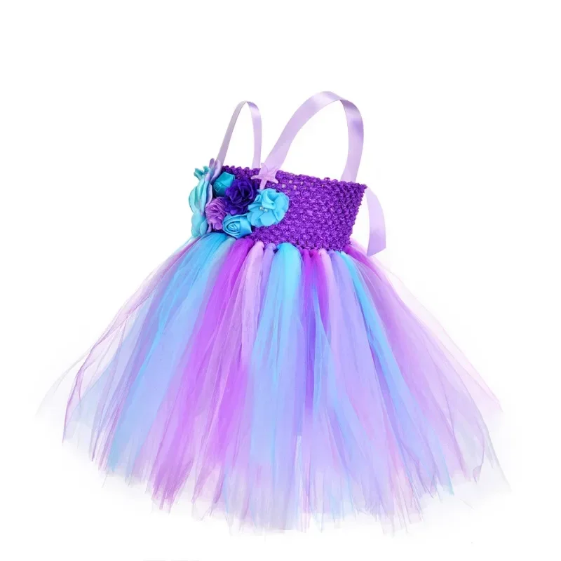 The Little Mermaid Tutu Dress Unicorn Princess Cosplay Party Dresses For Newborn Baby Starfish Toddler Mermaid Costume