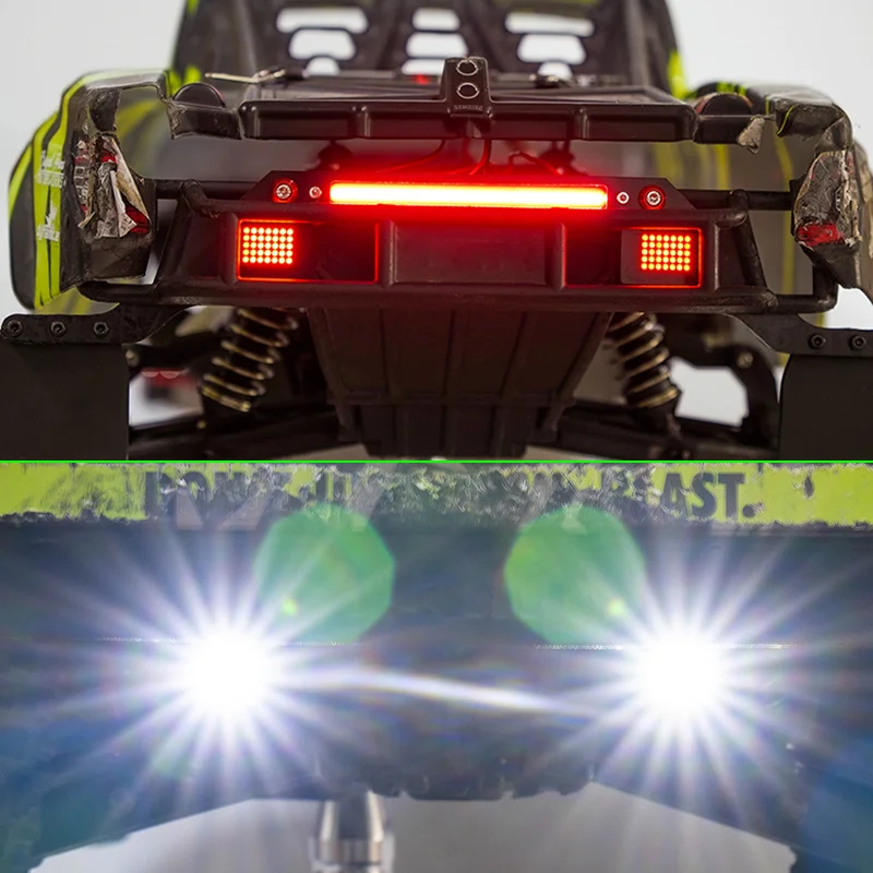 LED Simulation 7.4V Roof Lights Taillight Headlight for 1/7 ARRMA MOJAVE 6S 4X4 EXB RC Short Course Desert Truck Car RC Car