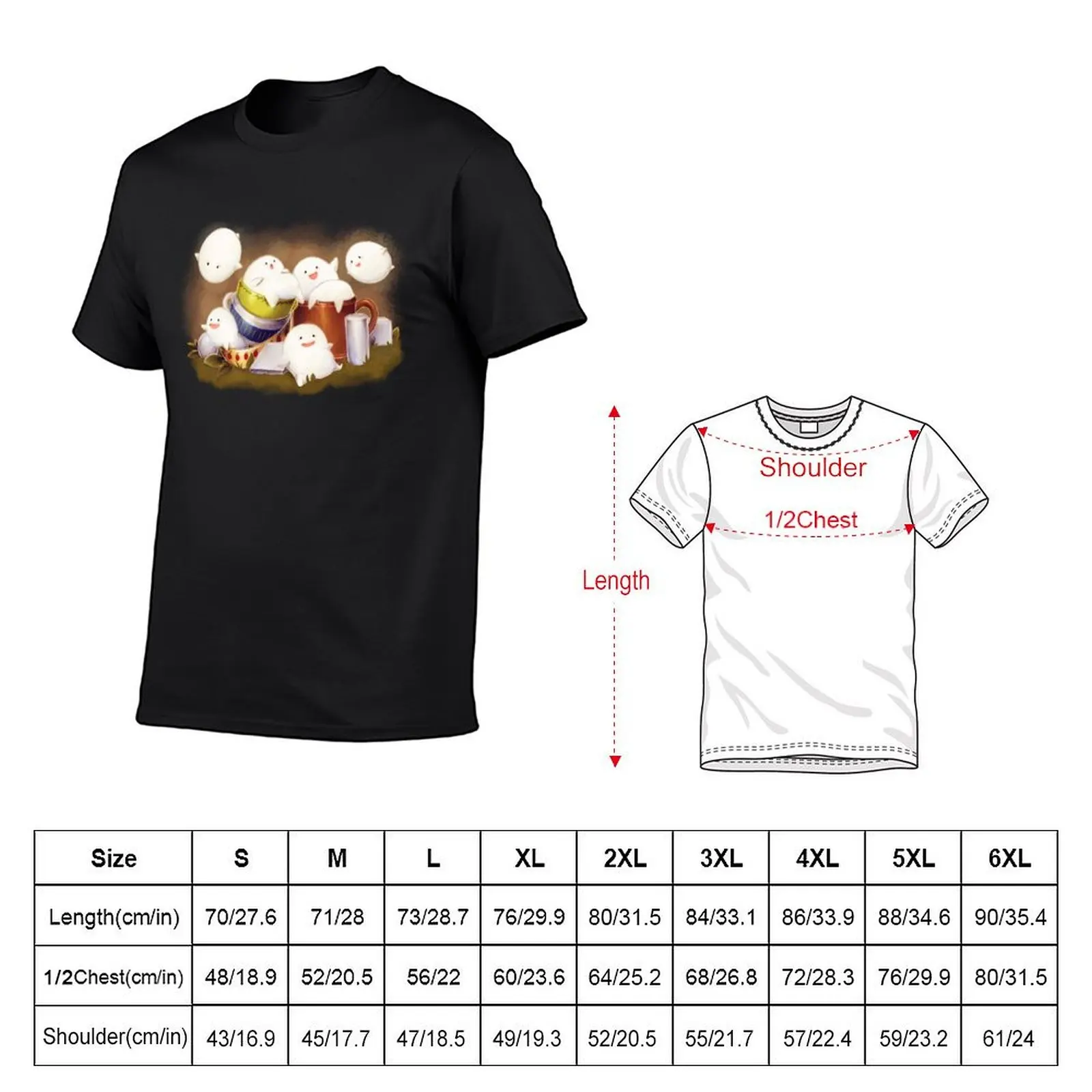 Warawara fanart T-Shirt tops hippie clothes oversized t shirt men