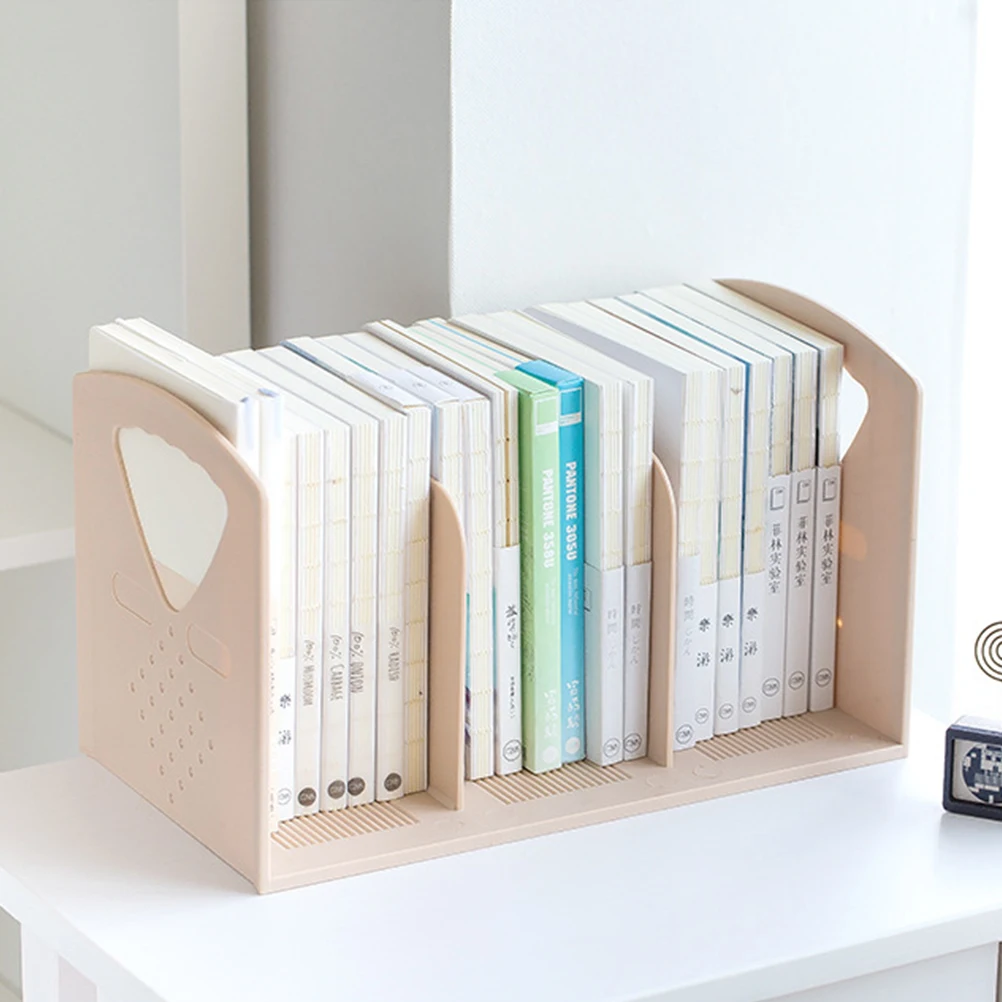 

Simple Bookshelf File Stand Document Rack Magazine Holder Desktop Organizer Storage Folder Practical