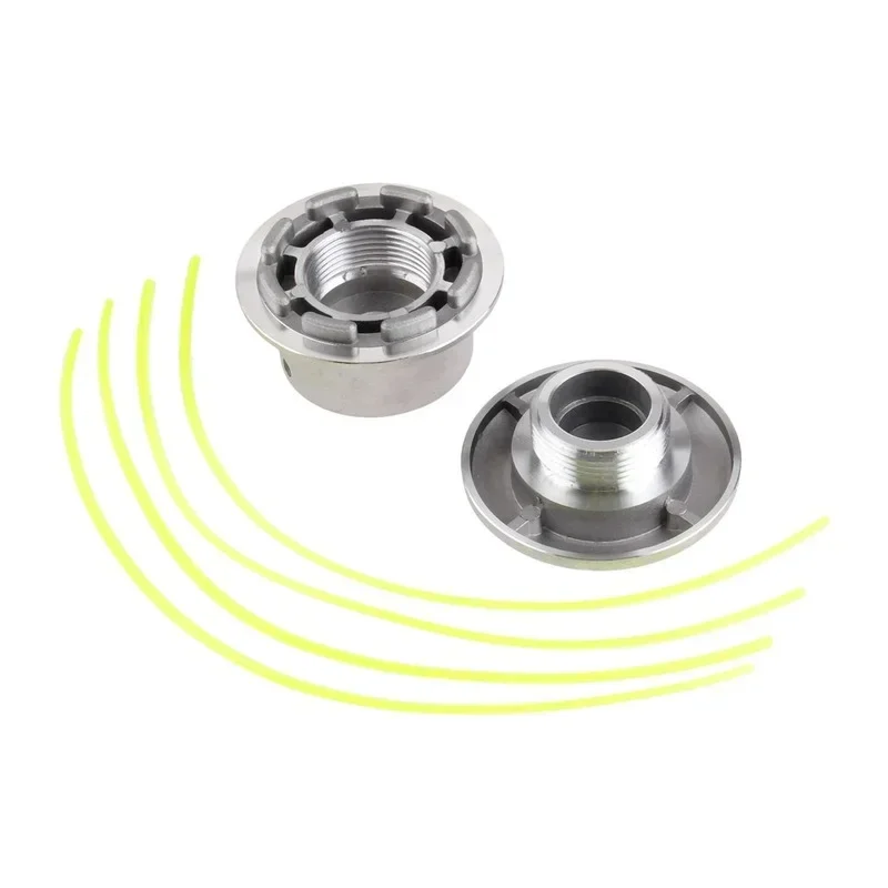 Aluminum Trimmer Head | Universal Replacement Line Reel Kit for Gas Brush Cutter & Grass Trimmer