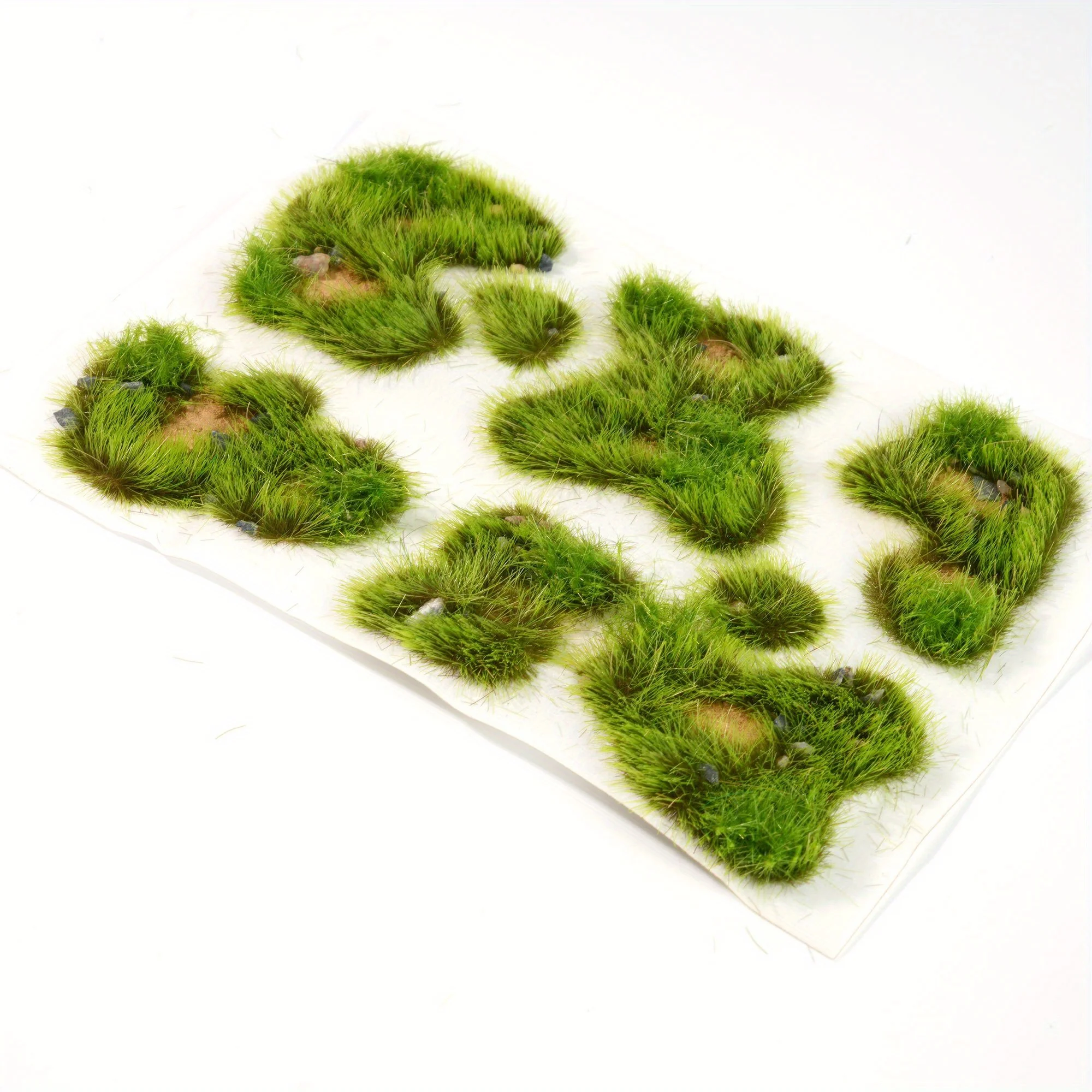 1 Box statische Modellgras-Gartenblöcke, einfach zu verwendende Miniatur-Modell-Rasenblöcke, Geländemodellbausatz für Gartenarchitektur, Diorama