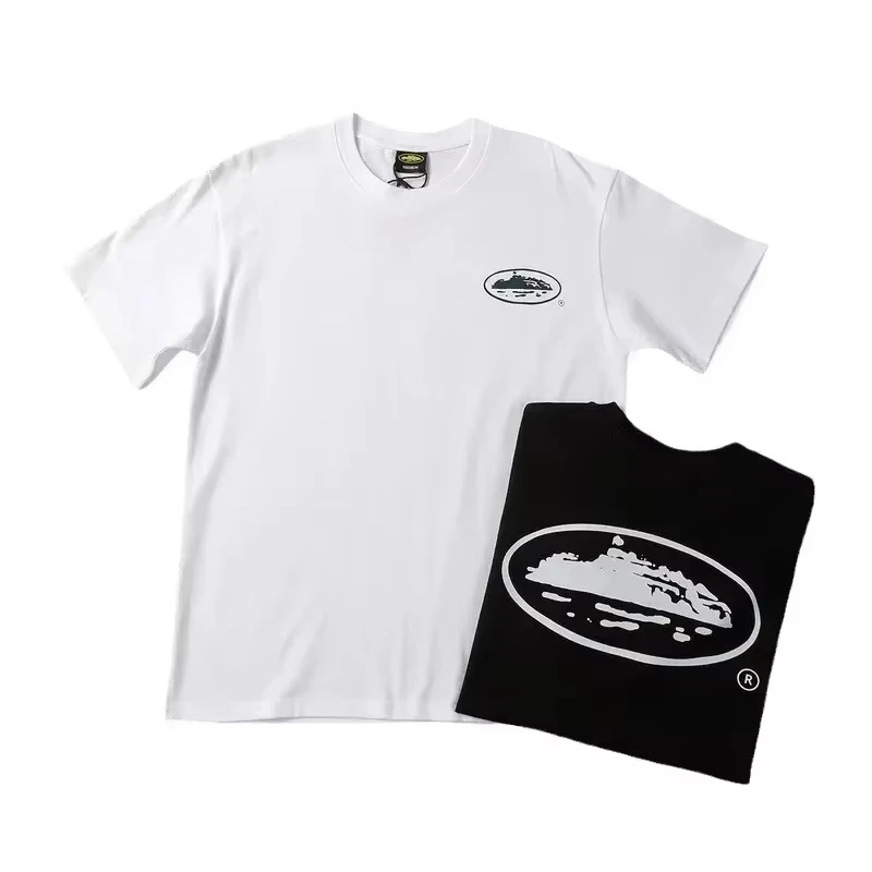 Nouveau T-shirt d'été 2026 à manches courtes imprimé bateau, col rond ample, respirant, demi-manches