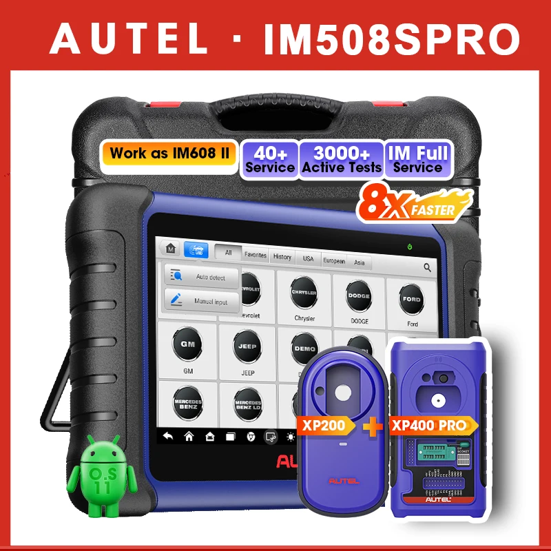 

Autel Maxiim IM508S PRO IMMO Программатор ключей Брелок Инструменты для программирования Автоматический диагностический инструмент Все системы диагностики PK IM508