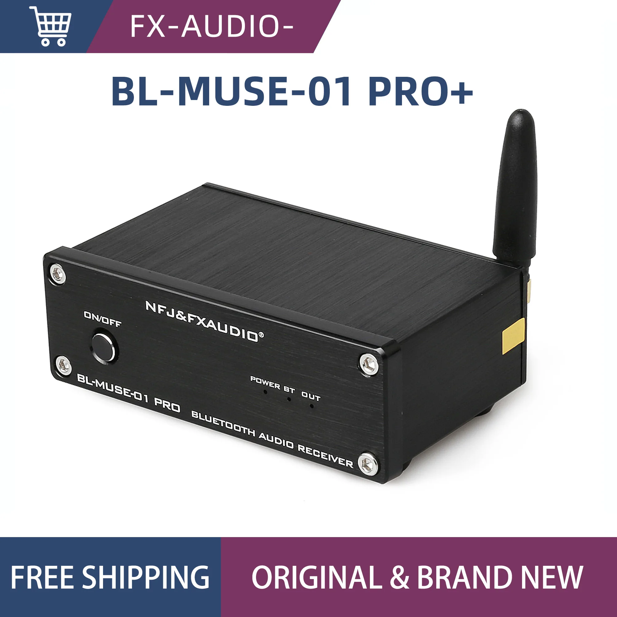 

FX AUDIO BL-MUSE-01 PRO+ Bluetooth audio receiver HIFI ESS9023 DAC Bluetooth QCC3031 supports APTX HD/APT-X/AAC/SBC