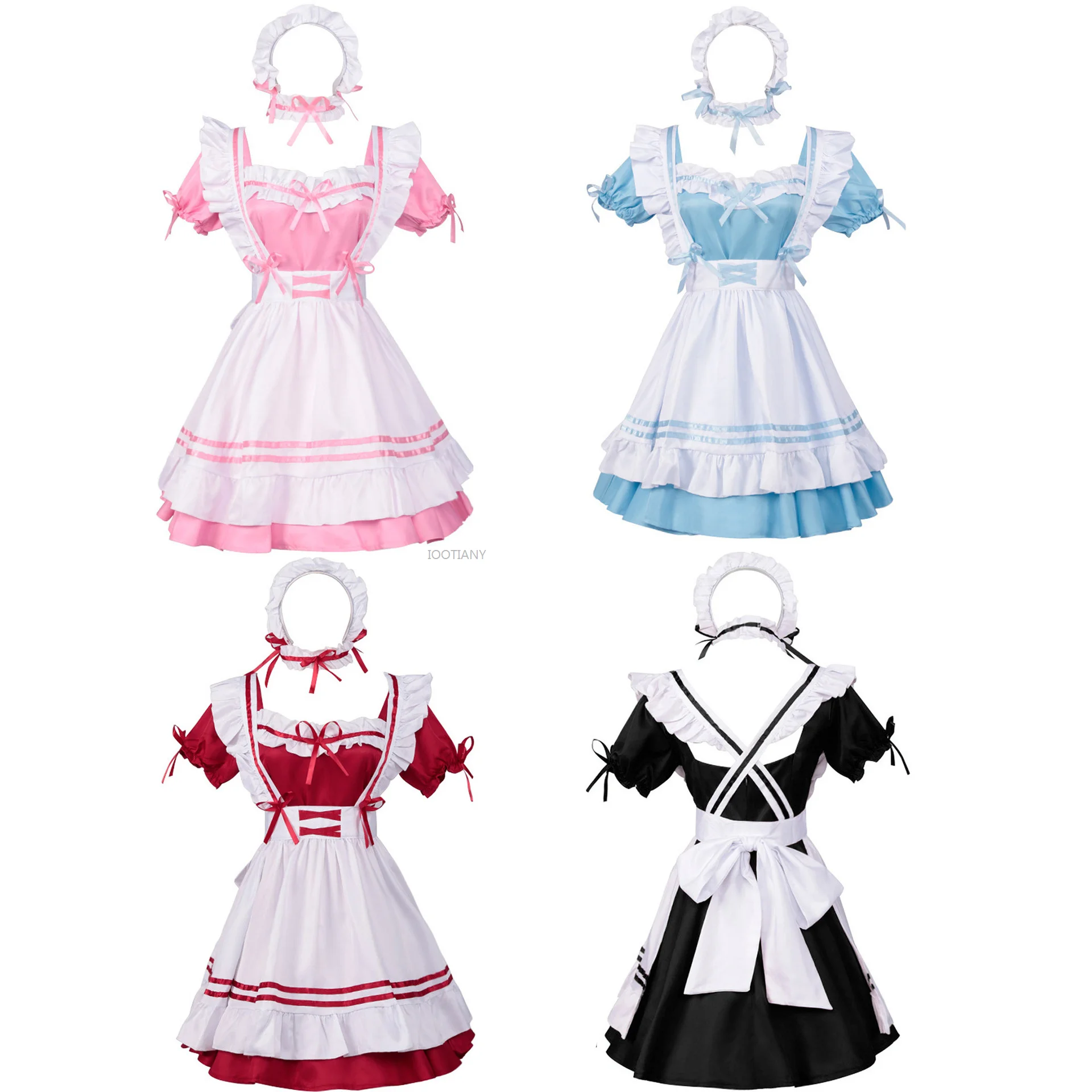 IOOTIany-Lolita Maid Cosplay Dress para Mulheres, Vestido Doce Bonito, Uniforme Japonês, Halloween, Carnaval, Masquerade, Show, Novo