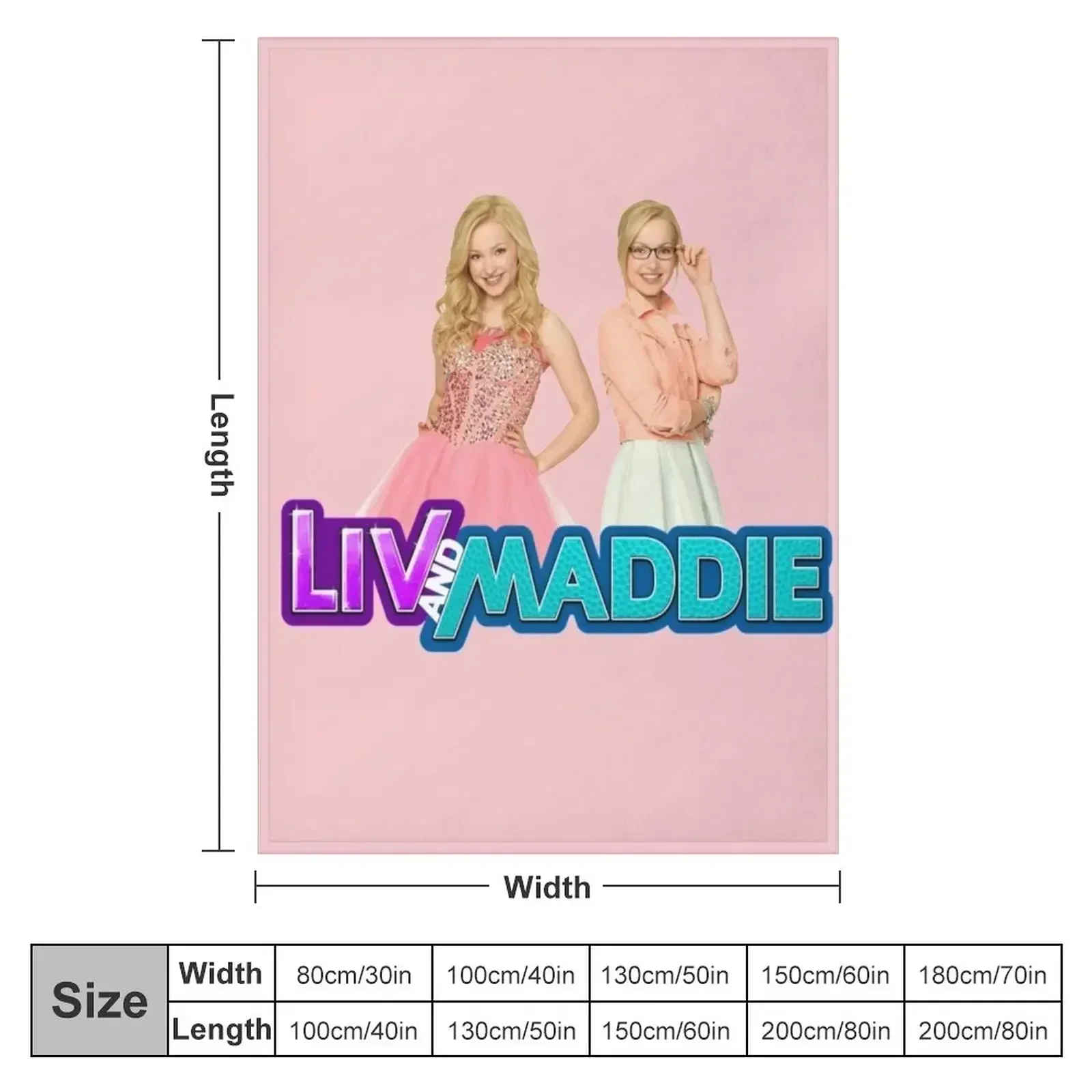 Liv and Maddie Throw Blanket Nap Decoratives Blankets