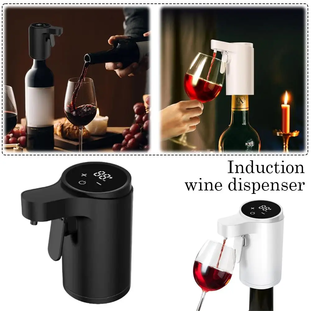 

Автоматический дозатор вина, умный сенсорный винный насос с сенсорным рычагом для ликера для красного вина - электрический графин