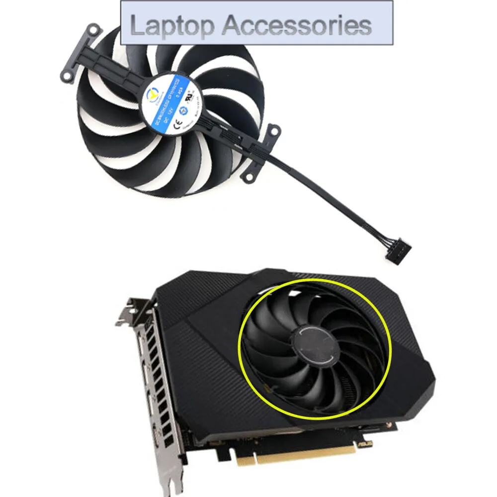 

Охлаждающий вентилятор 12 В CF1010U12D для ASUS RTX3060 PHOENIX ITX Вентилятор охлаждения видеокарты