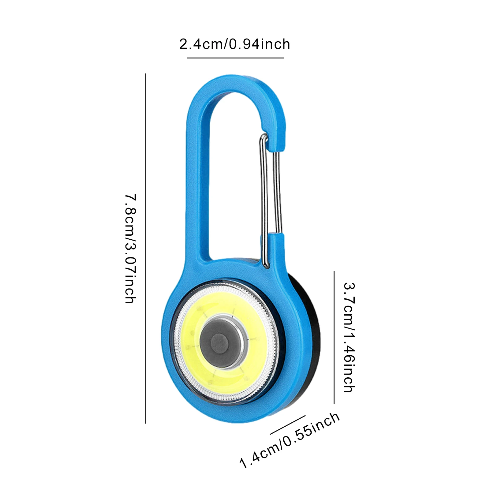 Small LED Flashlight Keychain 800 Lumens LED Keychain For Men And Women Keychain LED Flashlight With Colorful Clip Hook For