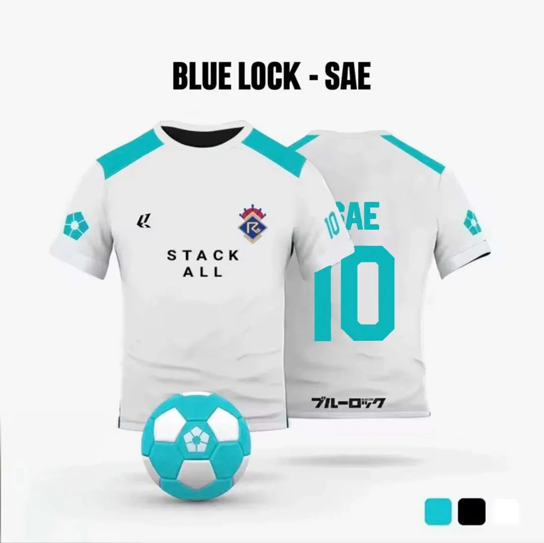 

Anime Blue Lock Jersey 3D Sae Print Kids Cosplay Football T-Shirts Men Women Sports Short Sleeve Tees Oversized Harajuku Y2k Top
