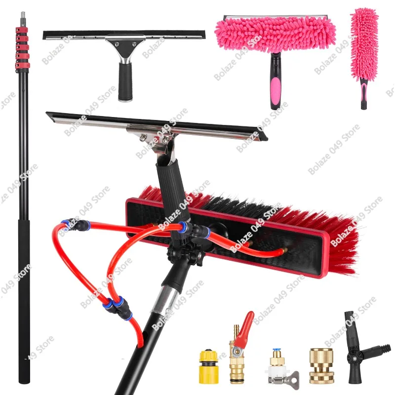 Solar Panel Cleaning Kit Equipment, Professional Window Glass Cleaning Brush Tool for Solar Panels Roof Cleaning