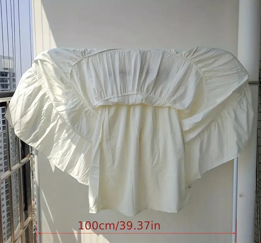 Bijpassende chique witte damesrok, lieve taartrok voor meisjes, elastische taille, een lijn, halflange flare rok