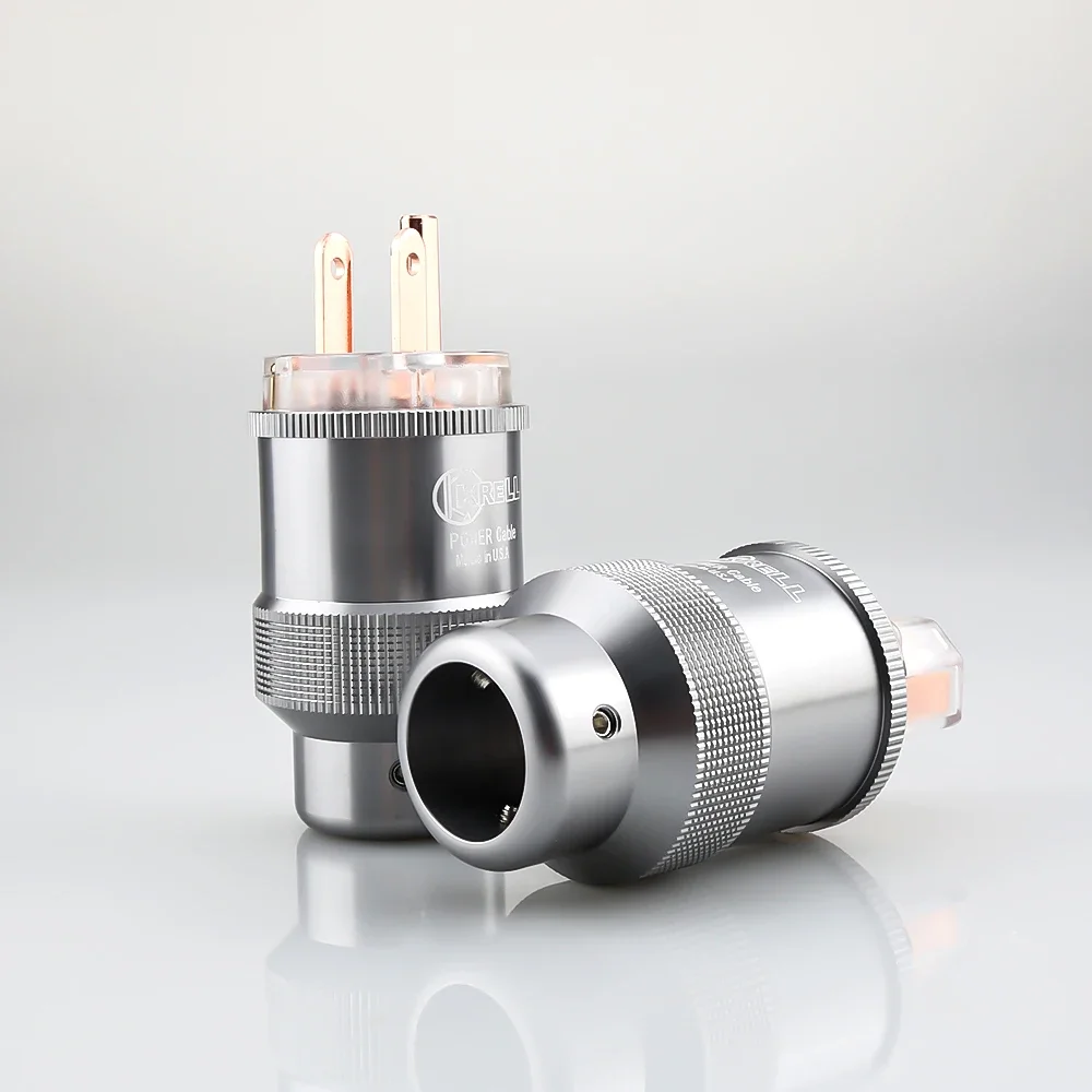 Plugue de alimentação au de cobre puro hi-end, conector de cabo de alimentação de rede dos eua, padrão australiano macho iec fêmea para áudio hifi diy