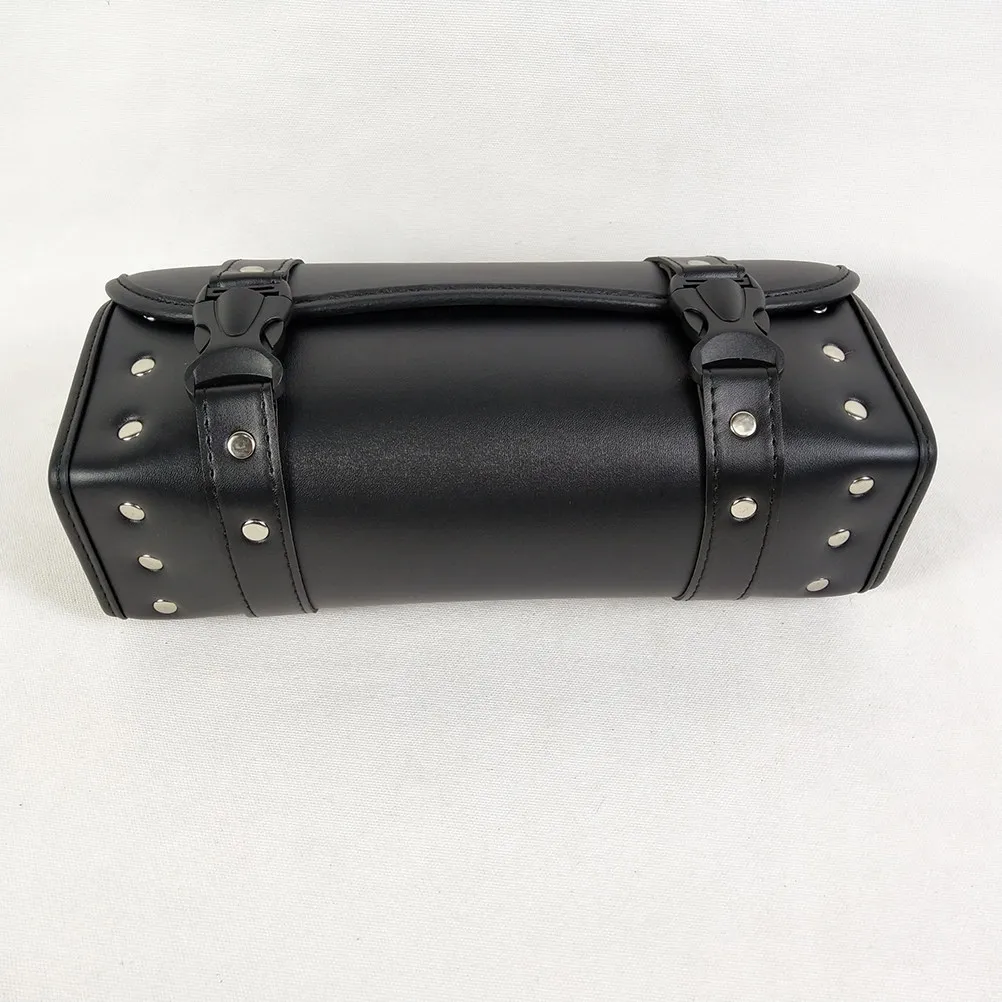 

1Pcs Motorcycle Handlebar Fork Bag PU Waterproof Tool Saddlebag Portable Storage Compatible with Multiple Motorcycles