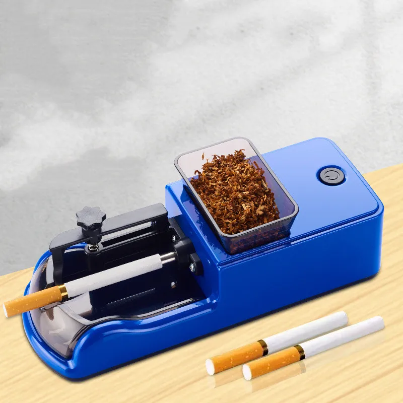 1pc 8mmElectric Cones Rolling Machine Automatic Loader Mini Portable Pre Rolled Cones Filling Tobacco Smoking King Size Injector