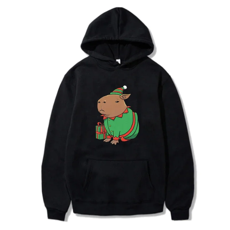 

Autumn Winter Women/Men Hoodies Kawaii Cartoon Capybara Graphic Sweatshirt Oversize Pullover Jacket Vintage Aesthetic Streetwear