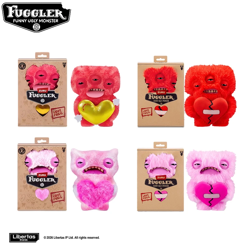 Jouets en peluche originaux Fuggler Funny Ugly Monsters, Fuggler Tooth Monsters, Fugg Love, Fuggs Bouquet, poupées en peluche