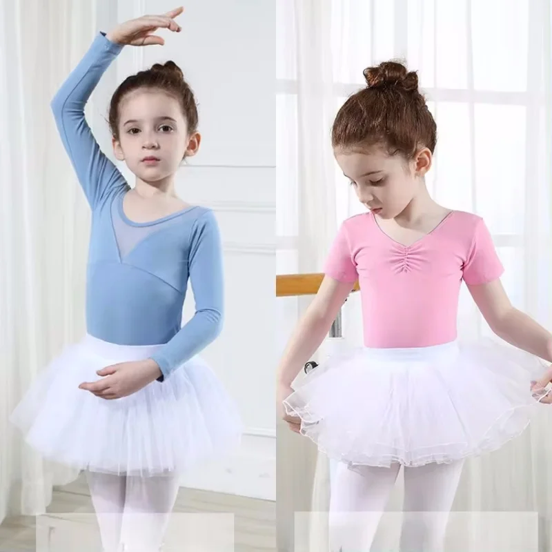 Jupe de Ballet à 4 Couches pour Enfant, à la Mode et Mignonne, en Fil Doux, Transparente, artificiel astique, 5 Couleurs