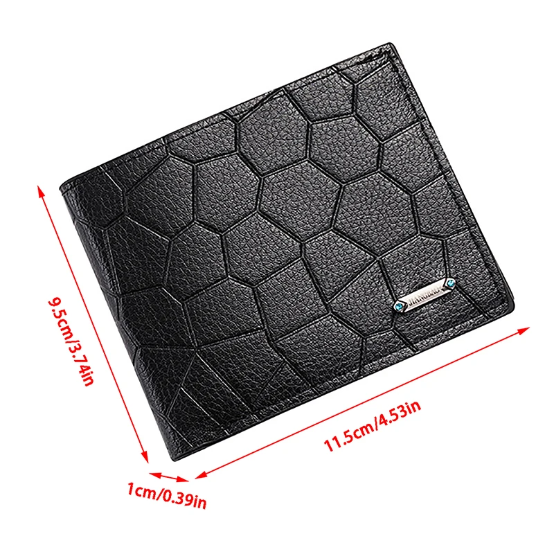 

New Men Foldable Wallet PU Leather Purse Money Change Pouch Credit Card Holders Casual Business Wallets 2023