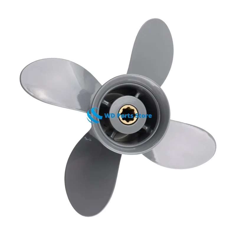 

9 1/4X10 4 Blade Aluminum Boat Propeller 58134-ZV4-010AH For Honda/Yamaha Outboard Motor Engine 8 Tooth