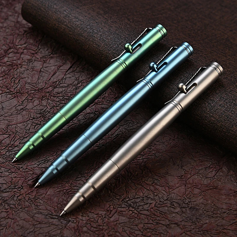 Creative Titanium Alloy Tactical Pen Business Signature Pen Outdoor Camping EDC Writing Tools Office School Stationery