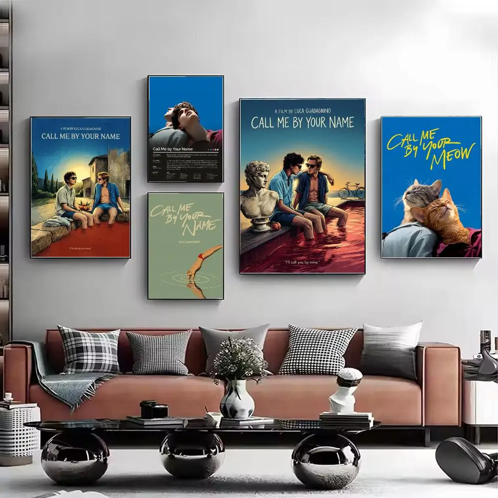 Movie Call Me by Your Name Poster Stylish Wall Art Print for Living Room Bedroom Study Office Café Home Decor Modern Gift