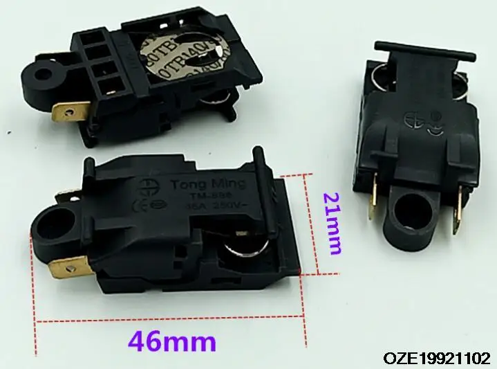 Electric Kettle Thermostat, Electrical Temperature Control, 16A 2 Terminals JS-011 1pc