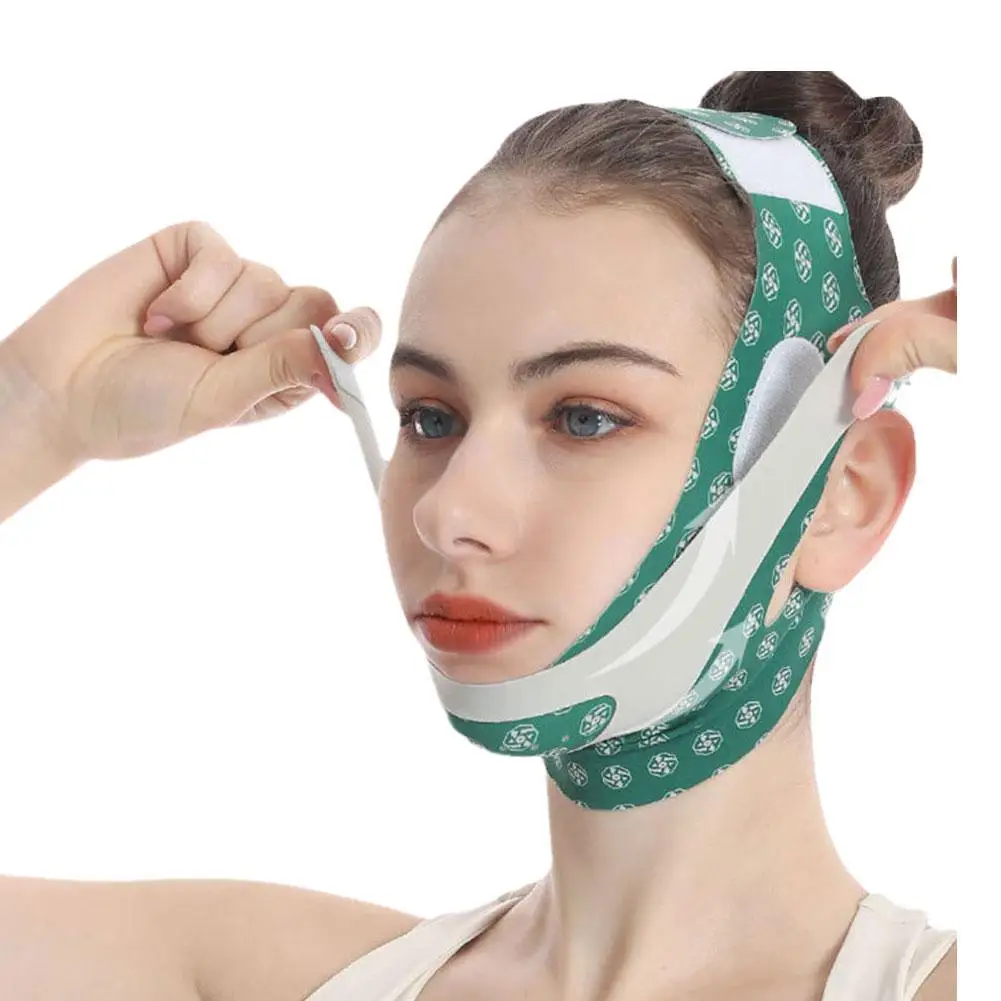 Chin Up Masker V Line Vormgeving Gezichtsmaskers Gezicht Beeldhouwen Masker Gelaatsriem Rimpel Anti Afslankband Slaap Gezicht A7w1