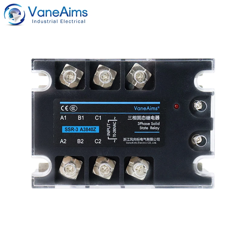 

3 Phase Solid State Relay 10A 25A 40A 60A 80A 100A 120A 150A SSR Module 3-32V Input DC 24-380V AC Output