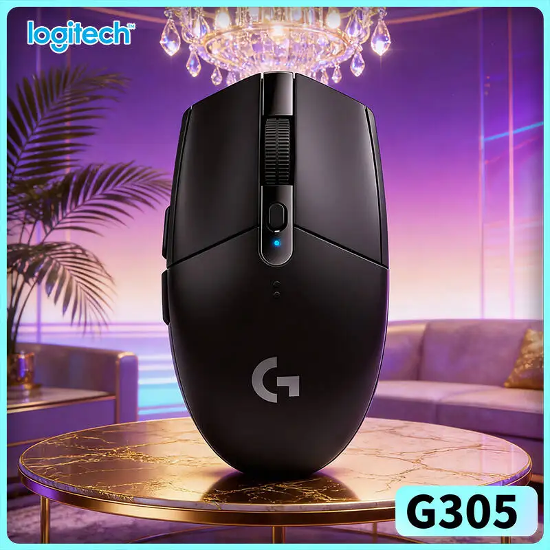 G305 LIGHTSPEED Mouse from Logitech, 12000 DPI HERO, 6 Programmable Buttons, 250h Battery, PC Mac Gamer Ready Accessory