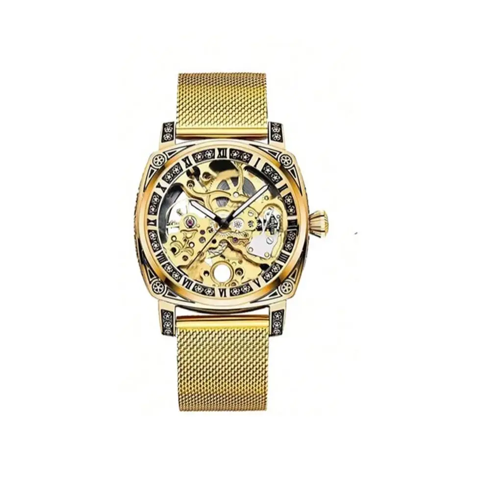 The new model is a fashionable, high-end, atmospheric, trendy, handsome, retro, simple, and luminous men\'s mechanical watch