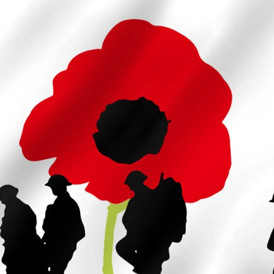 British Poppy Flag Military Army Flag 2x3ft 3x5ft Lest We Forget Remembrance Day Banner Polyester Outdoor Indoor Wall Decor