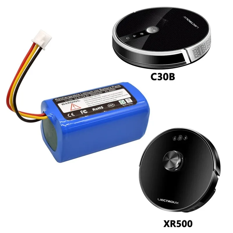 100% جديد 14.4 فولت 3500 مللي أمبير بطارية ليثيوم أيون ل Liectroux C30B E30B XR500 ل Proscenic 800T 830P 820P 820T 820S مكنسة كهربائية