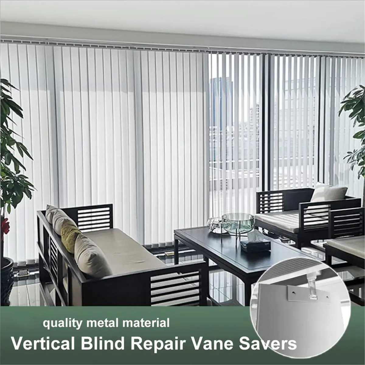 Oct Sale 32pcs Vertical Blind Repair Vane Savers, Metal Vertical Blind Repair Tabs for Vertical Blinds Replacement Slats