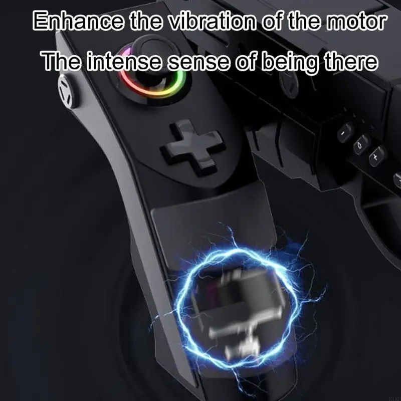 Controlador juego inalámbrico compatible con pistolas con sensores giroscópicos integrados para puntería Clip