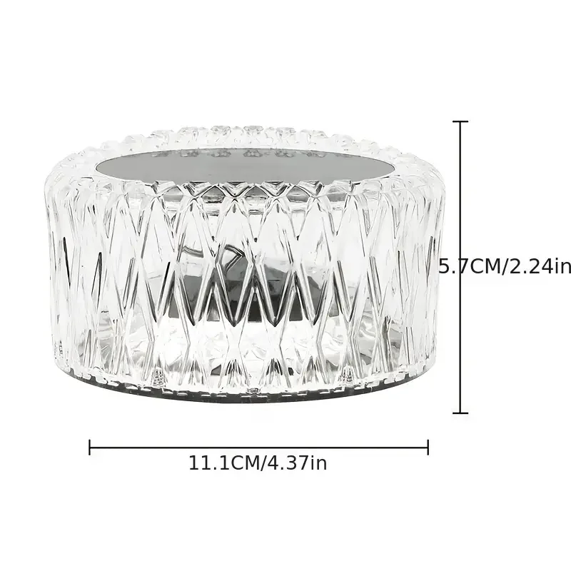 1PC Crystal Table Lamp RGB16 Color Touch-tone USB Charging Decorative Table Lamp