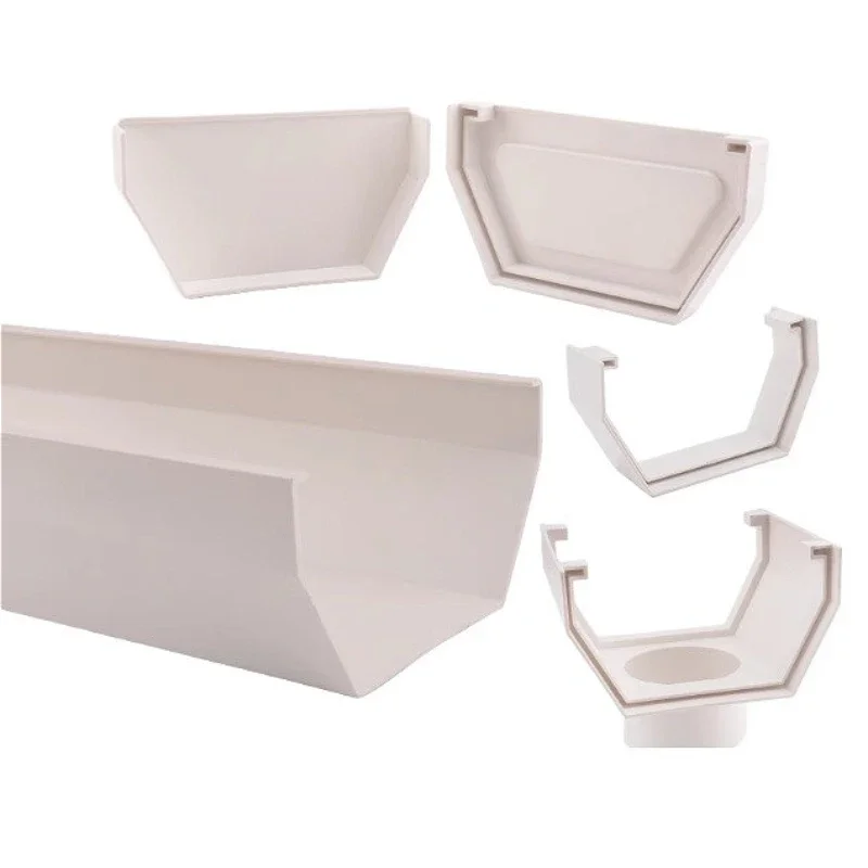 

160/200 мм система дождевых желобов, аксессуары для наклонной крыши, ПВХ, квадратный дренажный блок водосточной трубы, соединительный кронштейн, локоть