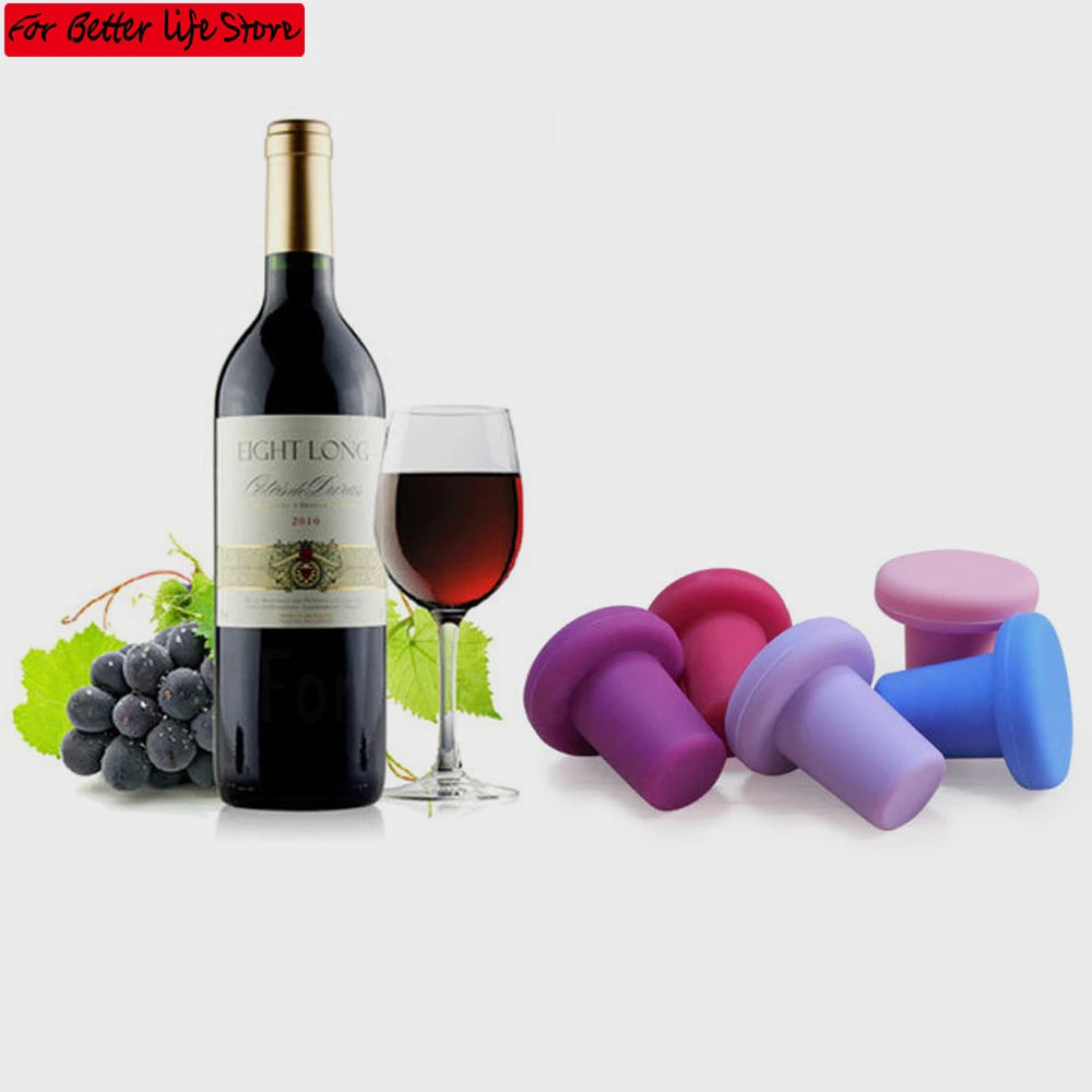 

﻿3Pcs Wine bottle stopper Family Bar Beer Tools Creative Design Wine Stopper Preservation Bottle Stopper Silicone Bottle Caps