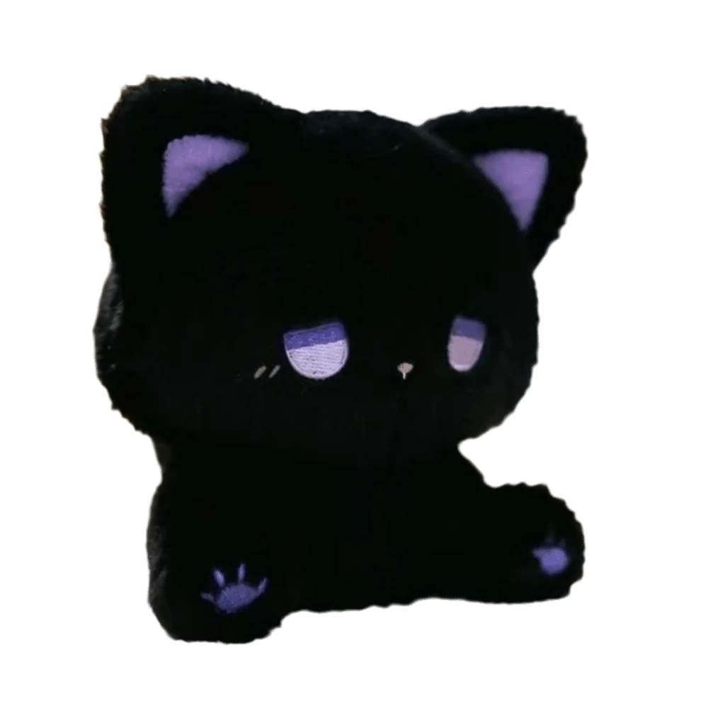 Emo Sad Cute Cartoon Fluffy Texture Emo Sitting Posture High Appearance Cat Birthday Gift