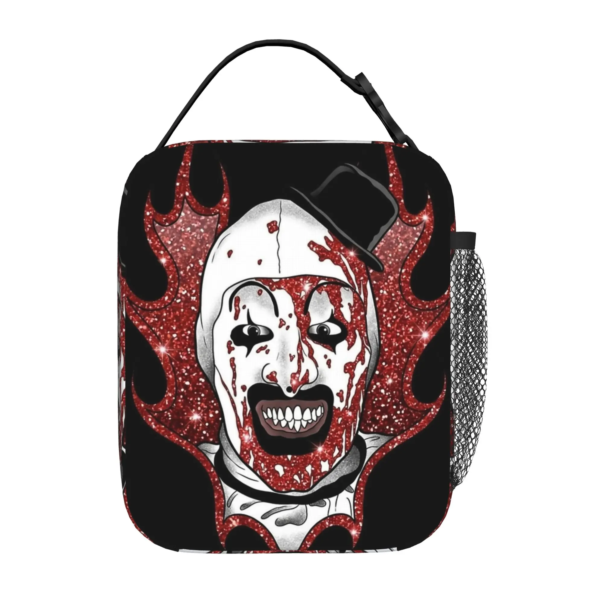 Terrifiers Art The Clown Thermal Insulated Lunch Bag for Office Halloween Portable Food Bag Container Cooler Thermal Lunch Boxes
