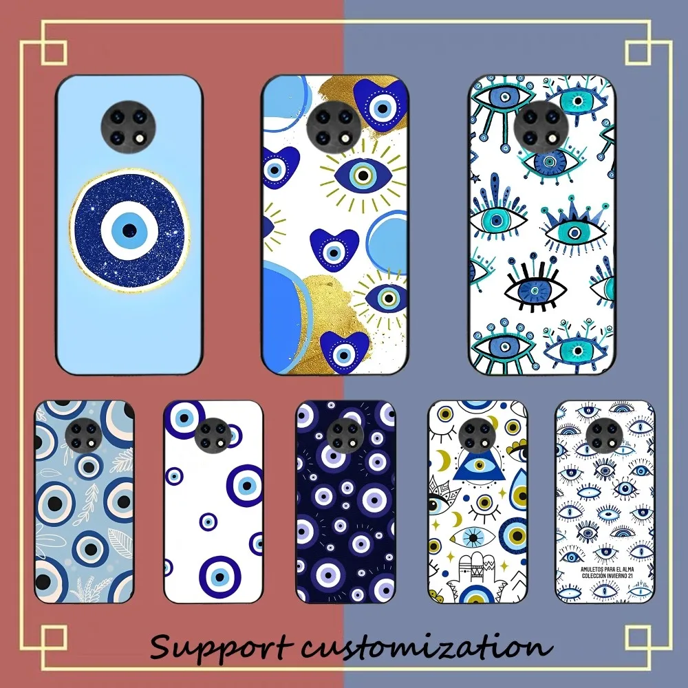 Turkish Lucky Blue Evil Eye Abstract Phone Case For Redmi Note 4 X 5 A 6 7 8 Pro T 9 Pro 9S 10 Pro 11 Pro 11S 11Epro PocoM3pro