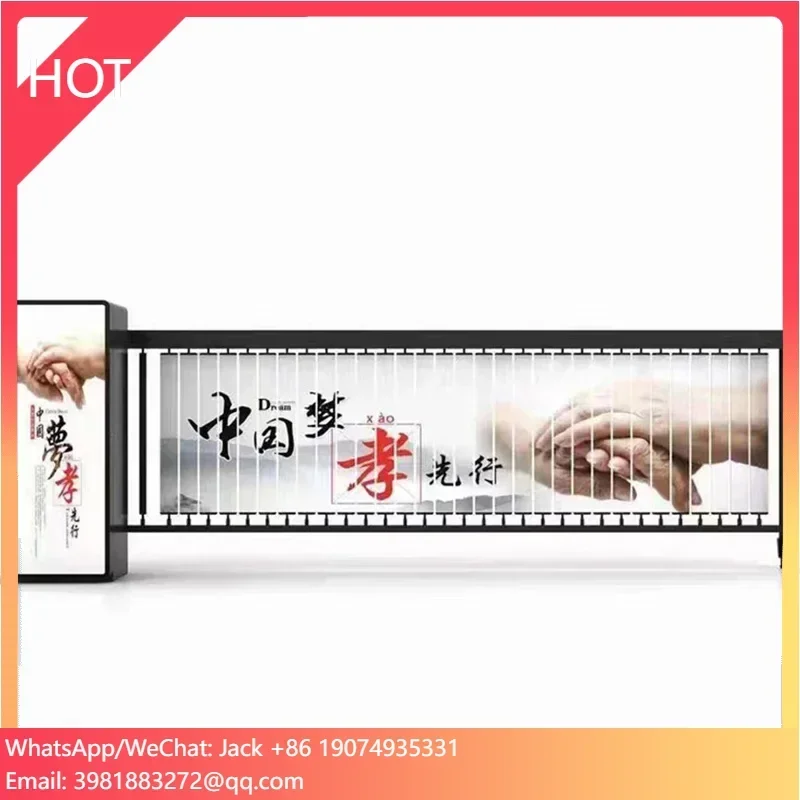 Modern Automatic Intelligent Advertising Fence Boom New Parking System Advertising Barrier Gate