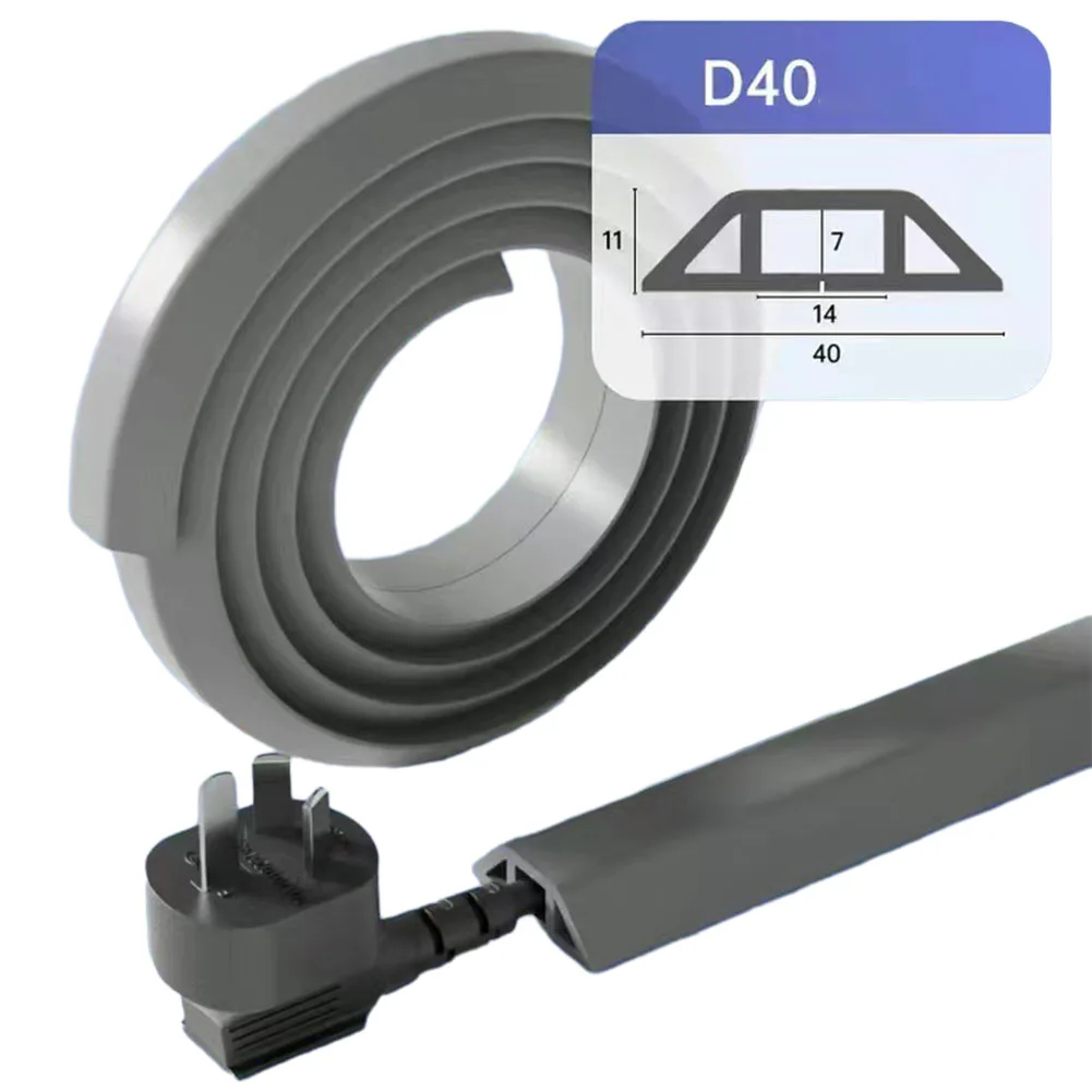 

Cable Protector Wire Cover 1pc 3 Meters Accessories Easy To Install Replacement Practical Floor Cable Protector