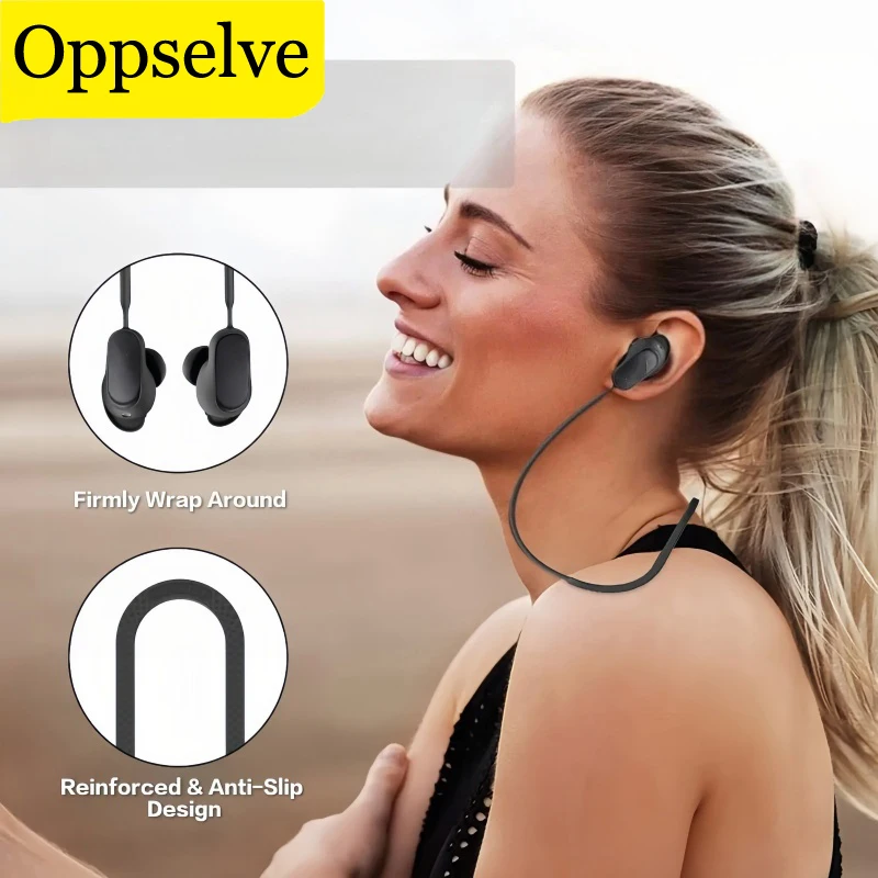 1Pc Anti-Verloren Silikon Kopfhörer Halter Kabel Für Bose QuietComfort Ohrhörer II Langlebige Drahtlose Kopfhörer Neck Strap kabel String