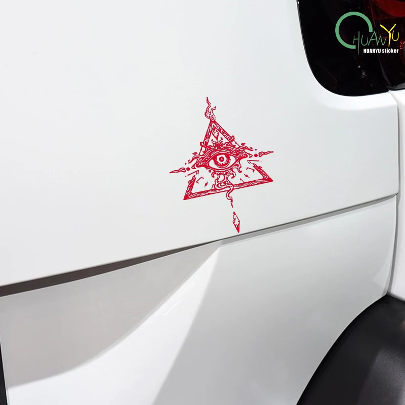 Autocollant de voiture à œil créatif personnalisé, décoration anti-rayures de voiture et de moto, autocollant réfléchissant imperméable.
